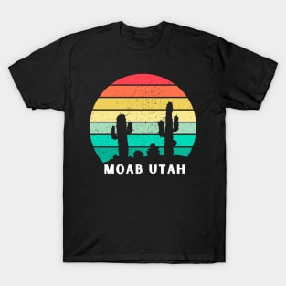 Moab Utah retro sunset T-Shirt